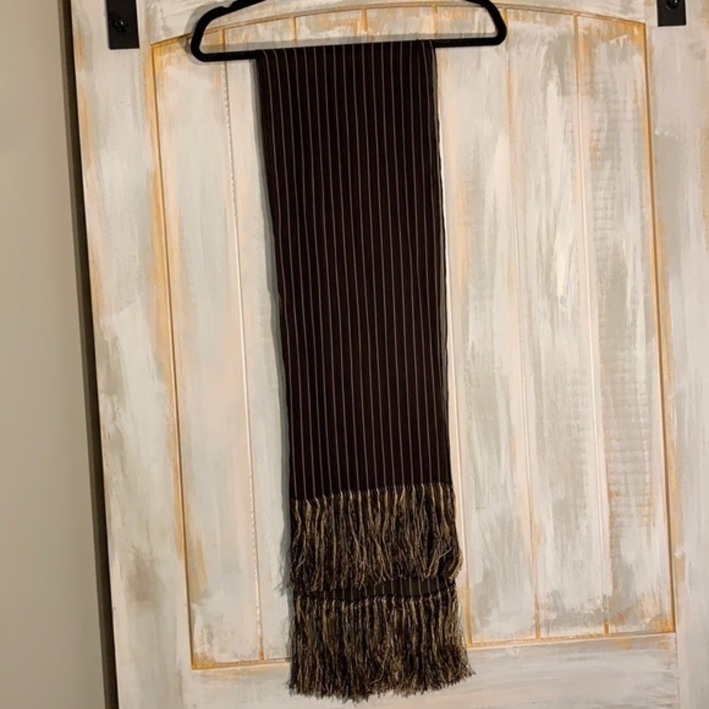 Brown and Gold Scarf